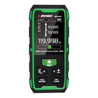 Distancemètre laser à double tête Sndway Outils de mesure rechargeables par magnétisme Distancemètre laser à rotation automatique Oem 120m/200m