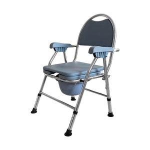 Toilet <b>Chair</b> Stainless Steel With Armrests And Backrest For Bathroom Safety Equipment - Product Image 1