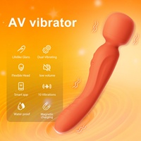 Karottenförmiger Doppelendiger Vibrator für Frauen mit Doppelspitze für Klitoris- und G-Punkt-Stimulation, Wiederaufladbar, Wasserdicht, Erwachsenen-Spielzeug
