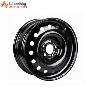 Wheelsky Factory Direct 785709 17 Inch 17x7.0 Black 5x114.3 Steel Car <b>Wheel</b> 785709 17 Inch <b>Wheel</b> 785709 - Product Image 1
