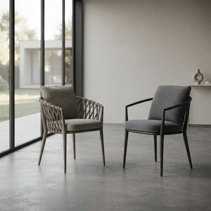 Set Moderno di Tavolo e Sedie Impilabili con Telaio in Alluminio, <span class=keywords><strong>Mobili</strong></span> Imbottiti <span class=keywords><strong>per</strong></span> Esterni, Giardino, Patio, <span class=keywords><strong>Balcone</strong></span>, <span class=keywords><strong>per</strong></span> Hotel - Product Image 6