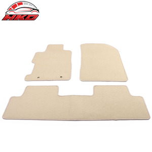 Tapis de sol pour Honda Civic 8ème génération 06-11, doublure en velours beige, rangée avant et arrière, tapis antidérapants - Product Image 3