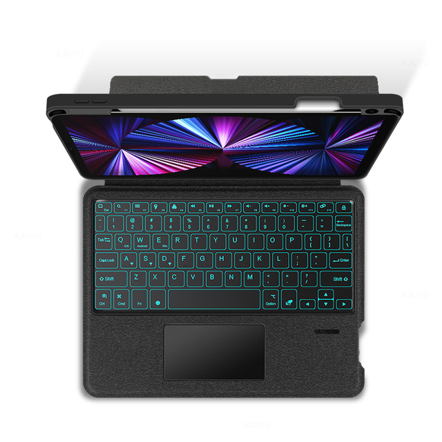 Magic Keyboard Case for iPad 11 Inches Detachable Keyboard Protective Case Support Vertical Magnetic Separate