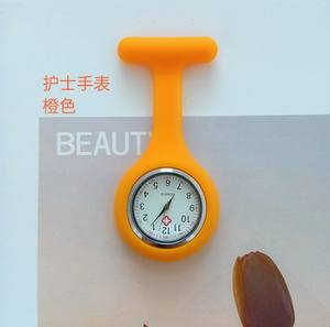 Montre d'infirmière en silicone Montre de poche médicale à broche solide Montre de poche à broche suspendue Broche décorative à quartz - Product Image 1