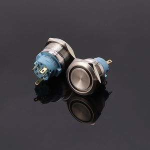 Cmp धातु रीसेट पुश बटन स्विच 25 मिमी प्रबुद्ध स्विच उच्च बटन - Product Image 2