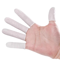 Venta al por Mayor de Fábrica: 100 Cubre Dedos Desechables Portátiles de Látex Blanco para Manicura