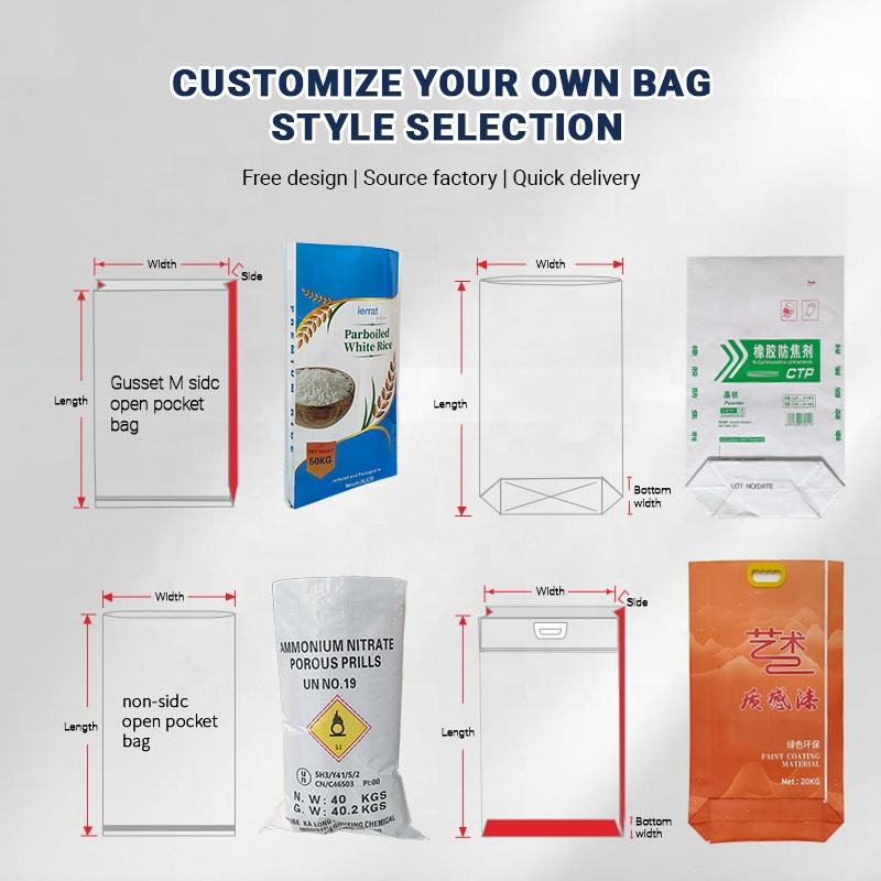 Wholesale Custom Draw String 25kg/50kg PP Woven Bag Durable Eco ...