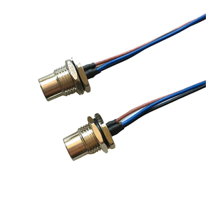 Connecteur M12 personnalisé à 4 ou 12 broches, avec câbles pré-câblés, étanche, <span class=keywords><strong>montage</strong></span> sur panneau avant ou arrière, fixation rapide, alimentation et chauffage - Product Image 4