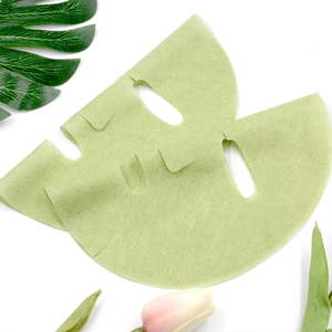 Venta superior 2025, máscara Facial seca de fibra de planta de té verde para mujer, hoja Facial de belleza, Material hidratante para el cuidado de la piel del Spa <span class=keywords><strong>Koreano</strong></span> - Product Image 2