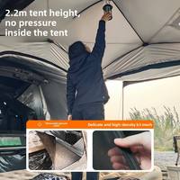Carpa de Techo para Auto, Tipo Extendido para las Cuatro Estaciones, Camuflaje, Impermeable, de Instalación Rápida, para SUV, Toldo Trasero para Auto, Tela Oxford