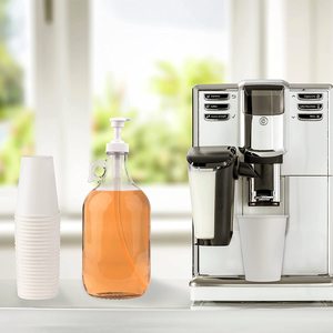 Dispenser in Vetro da Mezzo Gallone (64 oz) con Pompa, Grande Contenitore con Pompa per Detersivo Liquido, <span class=keywords><strong>Ammorbidente</strong></span> per Tessuti - Product Image 6