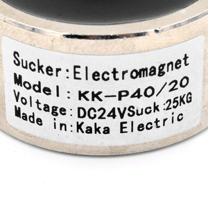 Aisitlink DC 24V 250N 55LB/25 kgprs hisap bulat Magnet listrik Solenoid mengangkat silinder elektromagnet 40x20mm - Product Image 4