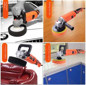 Industrial 7-speed Mini Rotary Handle Electric DIY <b>Car</b> <b>Polishing</b> <b>Machine</b> 1580W 150mm Wheel - Product Image 3