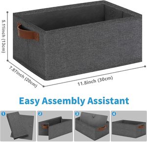 Cation Fabric Foldable Wardrobe Clothes Organizer with Handle Drawer Design for Jeans or Clothing for Bedroom Living Room Use - Product Image 2