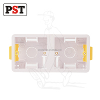 Boîtier de commutation électrique 1+1 gang 35 mm de profondeur en PVC IP54