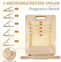 Planches inclinées pliables portables en bois réglables pour mollet tendon d'achille genou talon produit sportif promotionnel