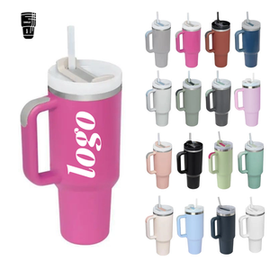 Wholesale <strong>Large</strong> 30oz 40oz Insulated Outdoor <strong>Mug</strong> 40 oz Stainless Steel Tumbler with Handle and Straw - Product Image 3