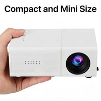 Nouveau mini projecteur M3S, home cinéma portable, LED HD 1080p 3D, écran géant intégré CRT, adapté à plusieurs personnes pour regarder