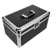 Boîte de rangement pour disques vinyles de 7 pouces, boîte de rangement résistante et solide, capacité de 200 disques, étui pour LP, étui pour disques, étui de grande capacité