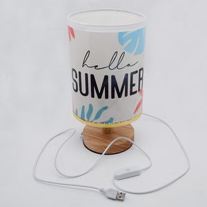 Lampe de Nuit USB de Bureau Personnalisée en Bois Style Art Déco, Base Décorative, Forme Vase, 13*25cm, pour Sublimation DIY - Product Image 6