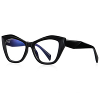 Monture de lunettes TR90 légère pour femme, anti-lumière bleue, œil de chat, personnalisable, épaisse, tendance, impression de logo OEM
