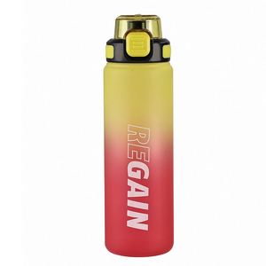 Nueva Botella de Senderismo de Plástico Tritan PETG de 1000 ml, Libre de BPA, Portátil, con Escala, Cierre de Empuje, para Camping, Envío Gratis - Product Image 1