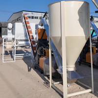 Máquinas Automáticas Personalizadas de Procesamiento de Alimentos para Aves de Corral y Ganado de 2t/h, Línea de Producción de Pienso en Pellets para Ganado Vacuno y Avícola
