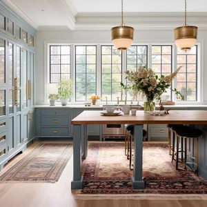 Современный кухонный шкаф в стиле Вермонт, самый продаваемый дизайн, деревянный кухонный шкаф с островными комплектами - Product Image 2