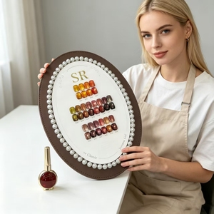SR - Set de 18 Colores de Gel para Uñas Efecto Ojo de Gato, Tonalidades Tierra Cálidas de Otoño e Invierno, Gel UV Magnético, Suministros Profesionales para Salón de Uñas - Product Image 3