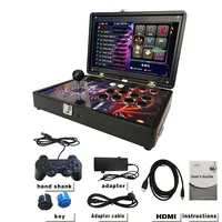 Console d'arcade portable PandoraDX Box 720P HD avec écran 3D pliable de 14 pouces, Moonlight, 29800 pièces, sans batterie