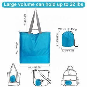 Sacs à main en nylon pour femmes, sacs à bandoulière imperméables, sacs de plage pliables en polyester réutilisables - Product Image 2