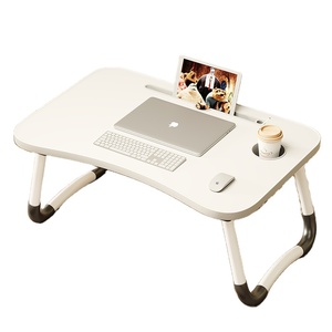 ポータブル<span class=keywords><strong>MDF</strong></span>折りたたみ式コンピュータテーブル小型寮研究ベッドデスク家庭用キッチン製造用ノートパソコンテーブル - Product Image 2