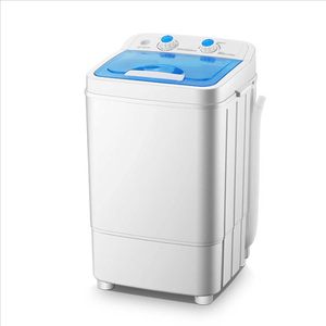 Lave-linge semi-automatique portable et pliable à chargement par le haut de 7 kg, à tambour unique en plastique, idéal pour les familles, les dortoirs et la location - Product Image 1