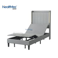 Base de lit double électrique réglable moderne avec fonction inclinable, multifonctionnelle, en métal, pour chambre à coucher, hôtel, appartement