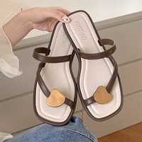XIXITIAO sandales femme de haute qualité pantoufle à la mode chaussures plates diapositives chaussures d'été appartements femmes fantaisie sandales pour dames