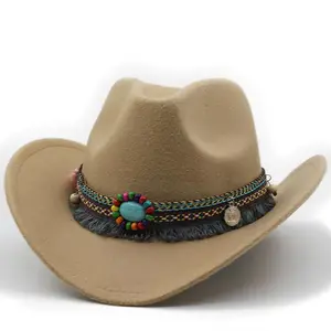 Prezzo di fabbrica traspirante multicolore cappello da cowboy occidentale cappello di cotone cappelli a secchiello per la vendita