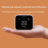 Détecteur d'air Qingping Lite - Moniteur portable de la qualité de l'air, CO2, température et humidité - Contrôle par application - Compatible avec HomeKit