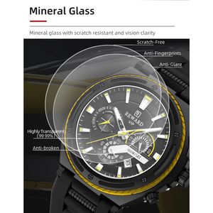 REWARD Reloj de Lujo para Hombre de Negocios, Venta al por Mayor, Correa de Silicona Flexible, Logotipo Personalizado, Cronógrafo, Puntero, Caja Grande de 48 mm, Reloj de Cuarzo de Moda - Product Image 6