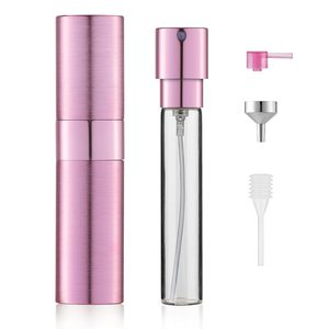 Flacon de parfum cosmétique rotatif 5ml/8ml/10ml/15ml/20ml/25ml/30ml avec pulvérisateur à pompe anti-fuite pour usage oral - Product Image 1