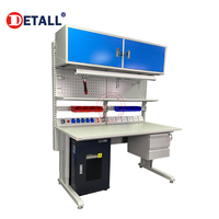 Banco de Trabajo Multifuncional para Reparación de Computadoras, con Protección ESD, para Técnicos Electrónicos, Fabricado en Acero Laminado en Frío, para Uso en Almacenes