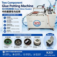 Machine à coller à chaud avec 2 réservoirs de colle (colles A et B) intégrés / Distributeur/Appliqueur/Système de colle thermofusible