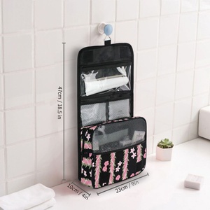 Trending Products 2025 New Arrivals Hawaiian Puakenikeni <b>Lei</b> Waterproof Hanging Organizer Cosmetic Makeup Storage Toiletry Bag - Product Image 5