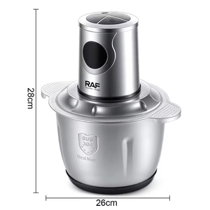 Procesador de Alimentos de 250W con Capacidad de 2.0L, Mezcla de 360 Grados para Picar Carne y Verduras, Preparación de Cocina - Product Image 3
