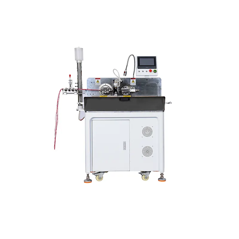 Hc-20+Nt Factory Made Fully Automatic Cable Wire Cutting Stripping Twisting Crimping Soldering Wire Tinning Machine