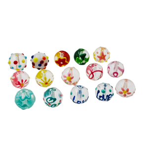 Perles de verre colorées Miaoy, cordon, cœur rond féminin, bracelet de table de sable, collier, boucles d'oreilles, accessoires - Product Image 2