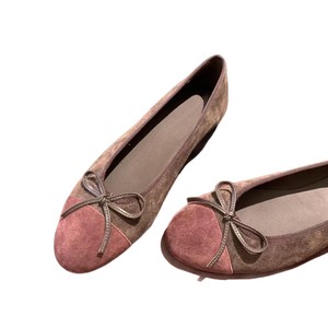 <span class=keywords><strong>Ballerine</strong></span> in Pelle <span class=keywords><strong>con</strong></span> Fiocco e Punta Aperta, Stile Primaverile 2026, Sandali Monopiano da <span class=keywords><strong>Donna</strong></span> - Product Image 5