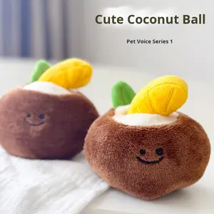 Nuevo Juguete de Peluche Coreano con Sonido de Bola de Coco para Perros, Lindo Juguete para Cachorros con Compartimento Oculto para Comida, para Olfatear y Excavar, con Función de Mordedor - Product Image 3