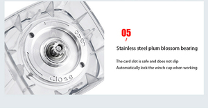 Mới tươi nước ép trái cây Máy xay sinh tố nhà bếp Heavy Duty <span class=keywords><strong>2</strong></span> trong 1 4500 Wát Bạc Crest thương mại điện máy xay sinh tố máy - Product Image 6