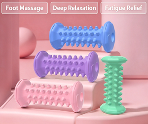 Rouleau de massage pour les mains et les pieds, rouleau de yoga pour les jambes, rouleau de massage musculaire pour la maison, la gym, le fitness, le yoga et le massage des méridiens - Product Image 1