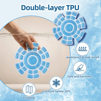 Megacool TPU PCM Faz Değiştiren Soğutucu Kask Buz Pedi Eklentisi Taşınabilir Unisex İnşaat Bisiklet Sürüşü Yaz Kullanımı Yeniden Kullanılabilir